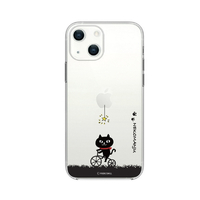 abbi FRIENDS iPhone 13用ソフトクリアケース ネコマンジュウ サイクリング ABF21735I13