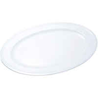 エンテック 小判皿24吋 白無地 FC73114-PW-13