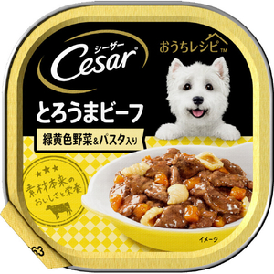 マースジャパンリミテッド シーザー おうちレシピ とろうまビーフ 緑黄色野菜&パスタ入り(100g) ｵｳﾁﾚｼﾋﾟﾋﾞ-ﾌﾊﾟｽﾀ100G-イメージ1