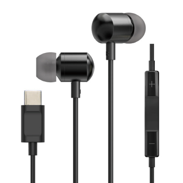 e angle USB Type-C有線イヤフォン ブラック ANGV-EPC10-A-BK