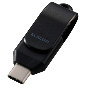 エレコム 回転式USB Type-C(TM)メモリ 5Gbps ブラック MF-CEU3064GBK-イメージ1