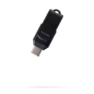 エレコム 回転式USB Type-C(TM)メモリ 5Gbps ブラック MF-CEU3064GBK-イメージ2