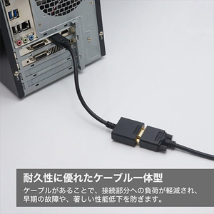 ホ－リック Displayport→VGA変換アダプタ 15cm Displayportオス-VGAメス DPVGF-736BB-イメージ2