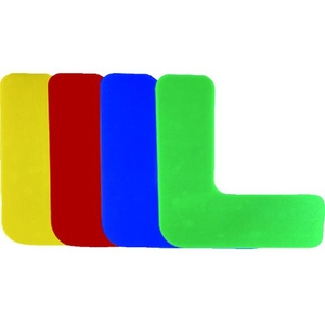 セーフラン安全用品 セーフラン/高耐久5Sフロア表示ステッカー L型 10枚 150×150mm 赤 10枚赤50150150 FC870GW-2068965-イメージ4