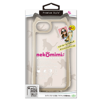 PGA iPhone 16e用ネコミミ エアクッションケース ベージュ PG-25KAR10BE