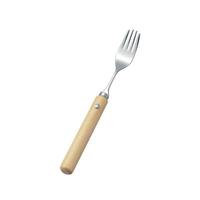 斉藤工業 木製 丸 ハンドル フォーク 小(R-11) FC900LS-6539900