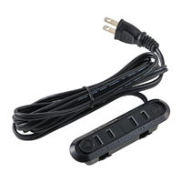 エルパ 家具用埋め込みコンセント2個口 ブラック FO-R22T(BK)