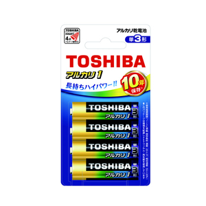 東芝 アルカリ乾電池 単3形 4本パック アルカリ1 LR6AN 4BP 東芝 アルカリ乾電池 単3形 4本パック アルカリ1 LR6AN 4BP
