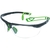 トラスコ中山 TRUSCO/二眼型セーフティグラス ツル特殊構造 グリーン FCD523D-6856204-イメージ1