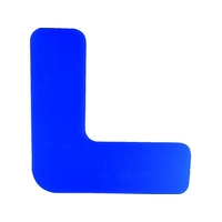 セーフラン安全用品 セーフラン/高耐久5Sフロア表示ステッカー L型 10枚 150×150mm 青 10枚青50150150 FC871GW-2068966