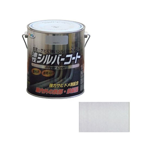 アサヒペン シルバーコート 1.6L シルバー FC822PJ-イメージ1