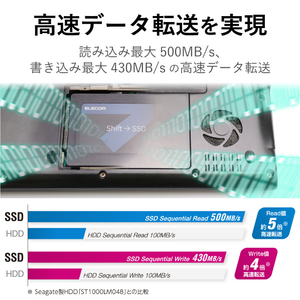 エレコム 2．5インチ SerialATA接続内蔵SSD(240GB) ESD-IB0240G-イメージ4