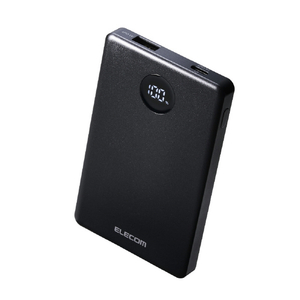 エレコム 半固体モバイルバッテリー(5000mAh/22．5W) ブラック DE-C85-5000BK-イメージ1
