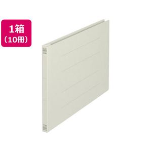 プラス フラットファイル ノンステッチ A4ヨコ グレー 10冊 NO.022N FCJ311C-78279-イメージ1