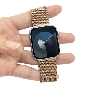 ラスタバナナ Apple Watch 38/40/41mm用ステンレスメッシュベルト ローズゴールド RBLAW4006RG-イメージ1