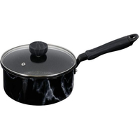 ＬＩＶ ＰＬＵＳ ベストコ 片手鍋 18cm ソースパン ブラック 大理石柄 FCE265W-NX-151