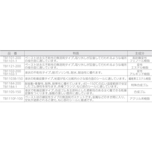 スリーボンド 液状ガスケット TB1110F 100g クリーム色 FC366FC-4053494-イメージ2