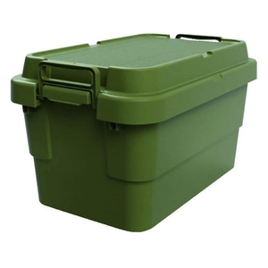 トラスコ中山 トランクカーゴ フラット天板仕様 50L ОD色 2666G600390オリーブドラブ(OD)50 FC230GW-2073998-イメージ1