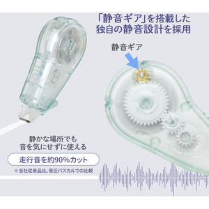 プラス 修正テープ ホワイパークワイエット 本体 5mm グリーン FCG255Z-WH-2105/52-844-イメージ4