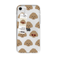 Dparks iPhone SE(第3世代)/SE(第2世代)/8/7用ソフトクリアケース poodle DS22738ISE3