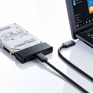サンワサプライ SATA-USB3．1 Gen2変換ケーブル USB-CVIDE7-イメージ1