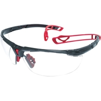 トラスコ中山 TRUSCO/二眼型セーフティグラス ツル特殊構造 レッド TSG-9901R-H FCD524D-6856203