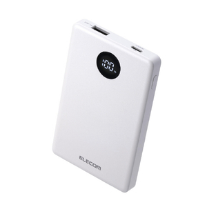 エレコム 半固体モバイルバッテリー(5000mAh/22．5W) ホワイト DE-C85-5000WH-イメージ1