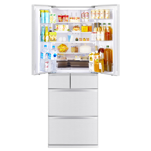三菱 【フレンチドア】495L 6ドアノンフロン冷蔵庫 JWシリーズ 中だけひろびろ大容量 JWシリーズ シルクウッド MR-JW50N-W-イメージ3