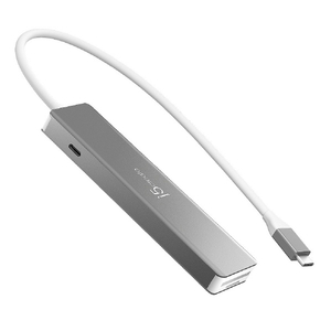 j5 create USB-C Gen2 4K60 7in1 マルチアダプター スペースグレイ JCD390-イメージ4