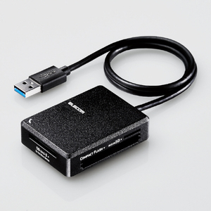 ●高速化と自動ファイル仕分け機能を有するソフト(Quick File Dealer)に対応したUSB3.0カードリーダーです。 ●アダプターを使用せずに52種類の多彩なメディアを読み書きでき、アダプタ