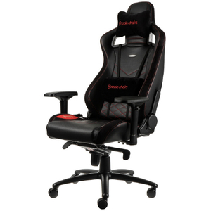 noblechairs ゲーミングチェア EPIC(エピック) ブラック/レッド NBL-PU-RED-003-ED-イメージ1