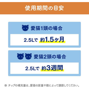 エステー ニャンとも清潔トイレ 脱臭・抗菌チップ 極小の粒 2.5L FC912RJ-イメージ6