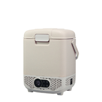 YUASA コンプレッサー式ポータブル冷凍・冷蔵庫(12L) グレー YRE-E12G(H)