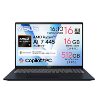 ASUS ASUS Vivobook 16 (M1607GA) e angle select ASUS Vivobook 16 クワイエットブルー M1607GA-AI7165WSBUE6