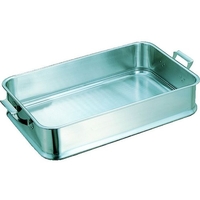 スギコ産業 18-8給食バット 手付 610×385×130 FC087KK-5006392