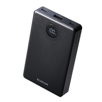 エレコム 半固体モバイルバッテリー(10000mAh/35W) ブラック DE-C86-10000BK