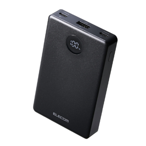 エレコム 半固体モバイルバッテリー(10000mAh/35W) ブラック DE-C86-10000BK-イメージ1