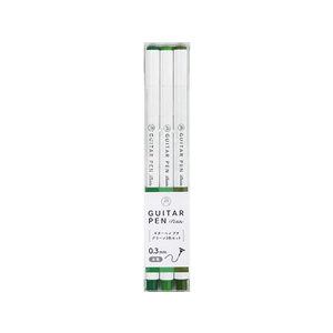 寺西化学工業 ギターペンプチ グリーン 3色セット FCS6041-GRPT-3GR-イメージ1