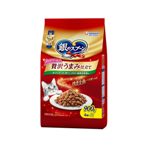 ユニ・チャーム 銀のスプーン 贅沢うまみ仕立て まぐろ・かつお・煮干し・ささみ・緑黄色野菜味 900g FCJ157J-イメージ1