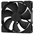Fractal Design ケースファン Dynamic X2 GP-18 PWM ブラックブレード、ブラックフレーム、ブラックケーブル FD-FAN-DYN-X2-GP18-PWM-BK-イメージ2