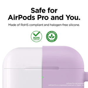elago ORIGINAL HANG CASE カラビナ付き for AirPods Pro ラベンダー EL_APPCSSCOH_LV-イメージ2
