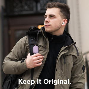 elago ORIGINAL HANG CASE カラビナ付き for AirPods Pro ラベンダー EL_APPCSSCOH_LV-イメージ5