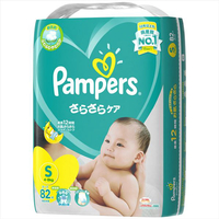 P&G パンパース さらさらケア テープ スーパージャンボ Sサイズ(4-8kg) 82枚×4個 ﾊﾟﾝﾊﾟ-ｽｻﾗｻﾗｹｱSJS82ﾏｲX4ｹ-ｽ