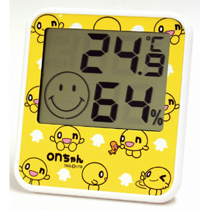エンペックス onちゃん デジタル温湿度計 onちゃんがいっぱい TD8474-イメージ1