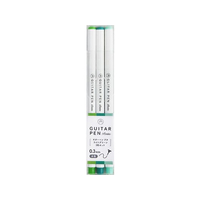 寺西化学工業 ギターペンプチ ライトグリーン 3色セット FCS6042-GRPT-3LG