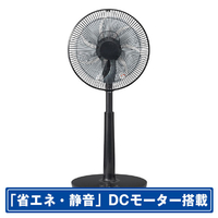 コイズミ リビング扇風機 ブラック KLF30261K