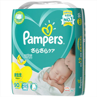 P&G パンパース さらさらケア テープ スーパージャンボ 新生児サイズ(5kgまで) 90枚×4個 ﾊﾟﾝﾊﾟ-ｽｻﾗｻﾗｹｱSJｼﾝｾｲ90X4ｹｽ