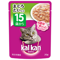 マースジャパンリミテッド カルカンパウチ 15歳から まぐろ たい入り 70g ｶﾙｶﾝﾊﾟｳﾁ15ｻｲﾏｸﾞﾛﾄﾀｲ70G