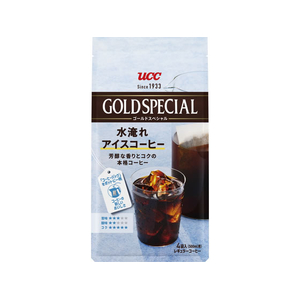 UCC ゴールドスペシャル コーヒーバッグ 水淹れアイスコーヒー 500mL用 4P FCJ615L-352017-イメージ1
