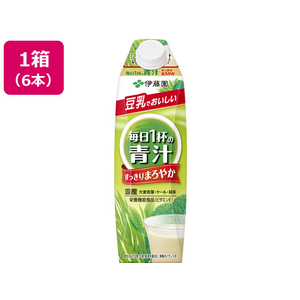 伊藤園 毎日1杯の青汁 まろやか 豆乳ミックス 1L×6本 FCT1235-イメージ1